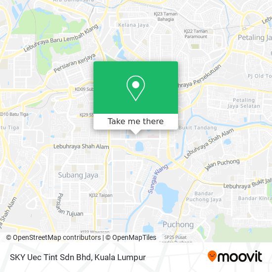 Peta SKY Uec Tint Sdn Bhd