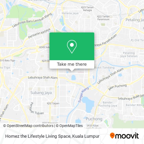 Homez the Lifestyle Living Space map