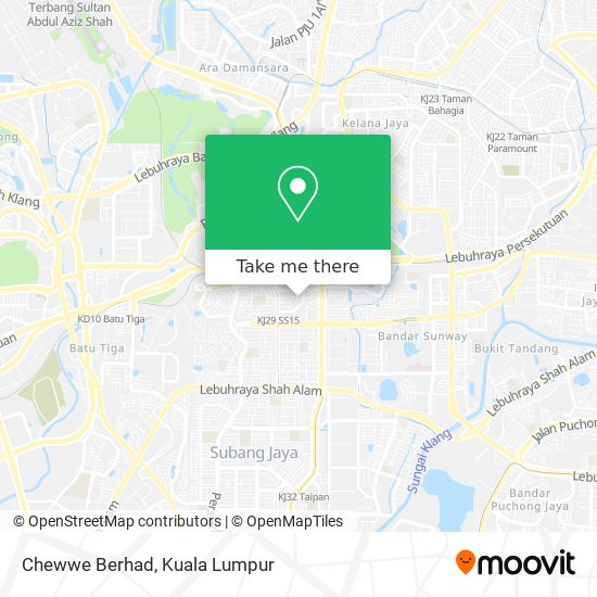Chewwe Berhad map