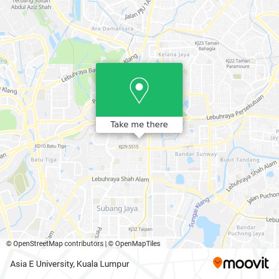 Asia E University map