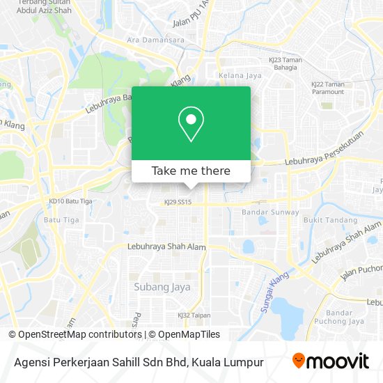 Peta Agensi Perkerjaan Sahill Sdn Bhd