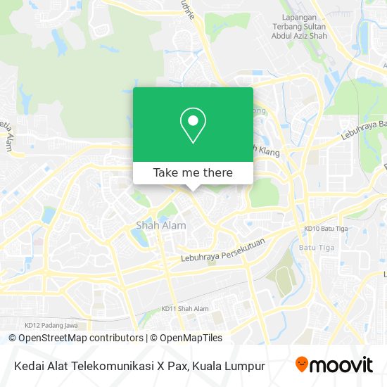 Kedai Alat Telekomunikasi X Pax map