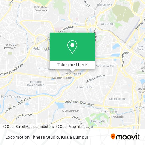 Locomotion Fitness Studio map