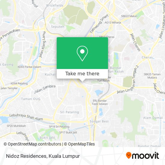 Nidoz Residences map