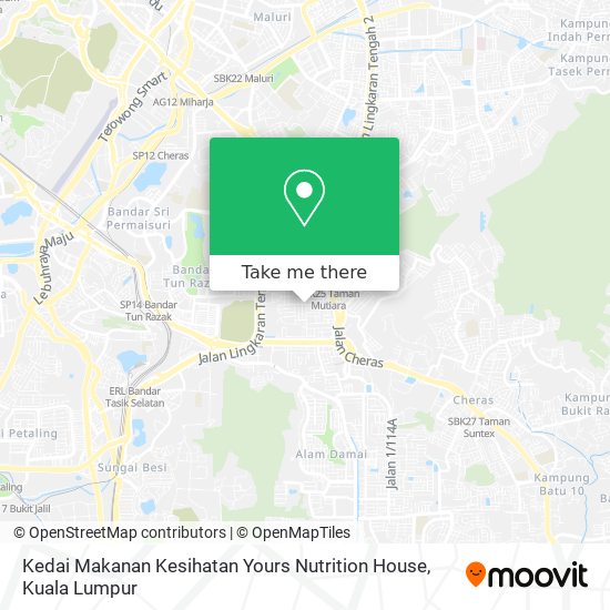 Kedai Makanan Kesihatan Yours Nutrition House map