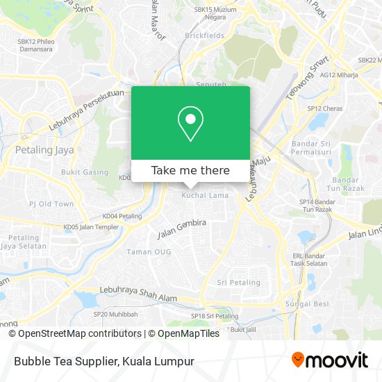 Bubble Tea Supplier map