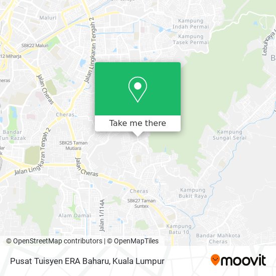 Pusat Tuisyen ERA Baharu map