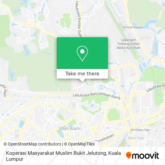 Koperasi Masyarakat Muslim Bukit Jelutong map