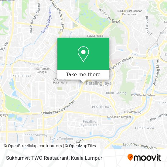 Sukhumvit TWO Restaurant map