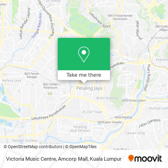 Victoria Music Centre, Amcorp Mall map