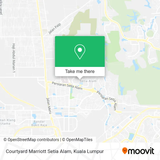 Courtyard Marriott Setia Alam map
