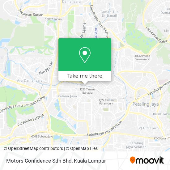 Motors Confidence Sdn Bhd map