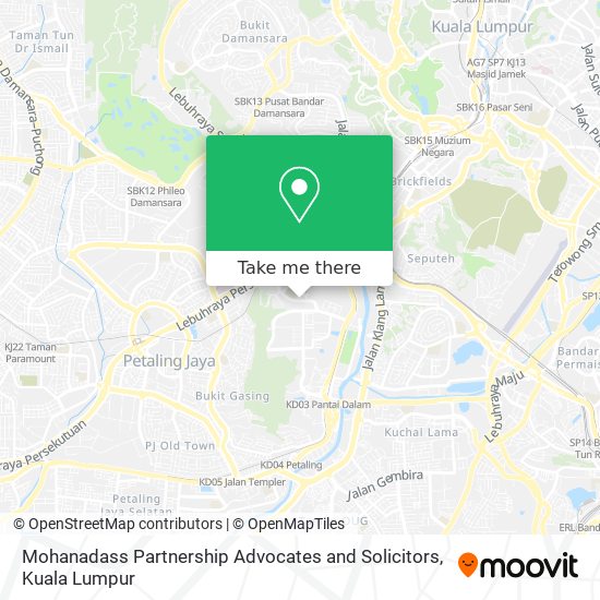 Mohanadass Partnership Advocates and Solicitors map