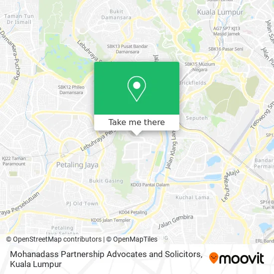 Mohanadass Partnership Advocates and Solicitors map