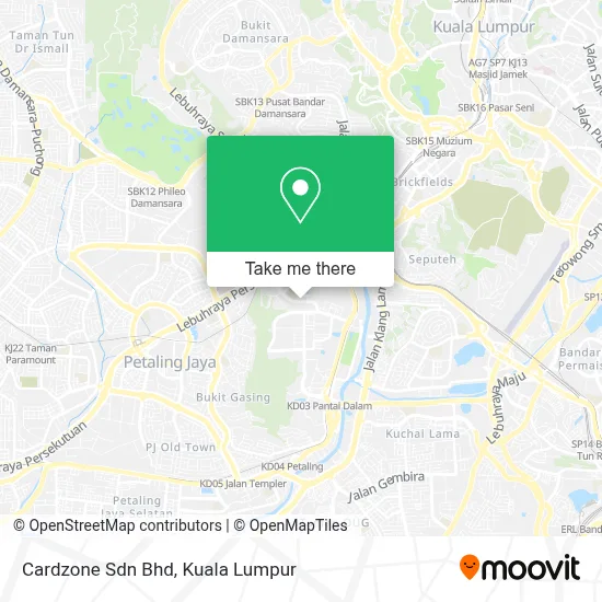 Cardzone Sdn Bhd map