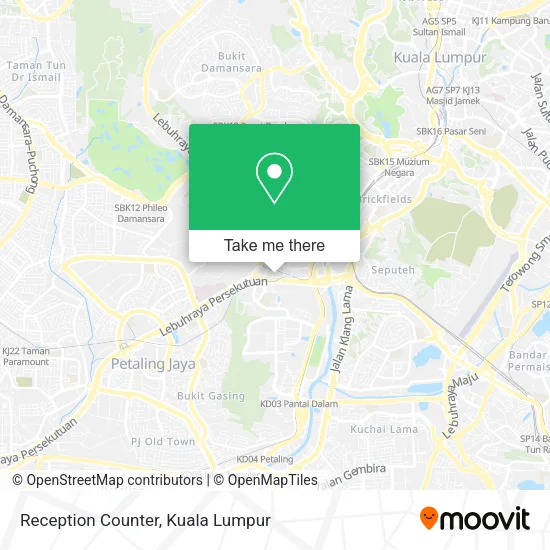 Reception Counter map
