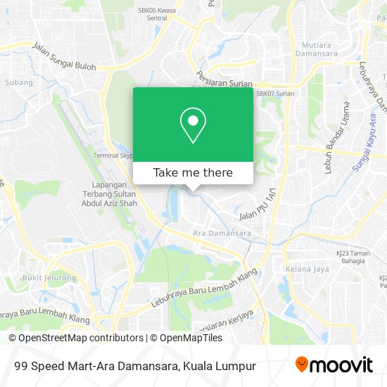 Peta 99 Speed Mart-Ara Damansara