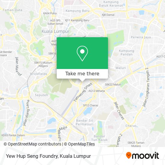 Yew Hup Seng Foundry map