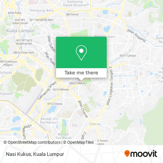 Nasi Kukus map