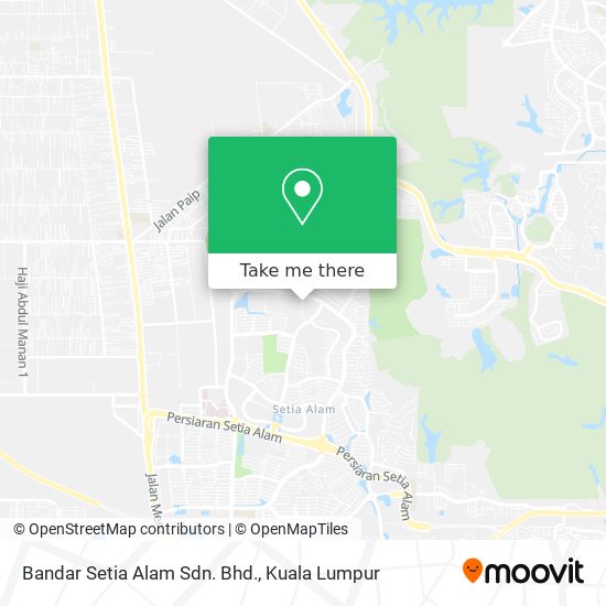 Bandar Setia Alam Sdn. Bhd. map