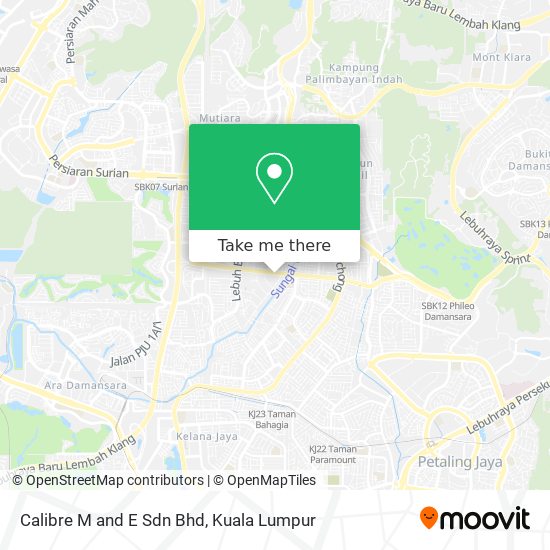 Calibre M and E Sdn Bhd map