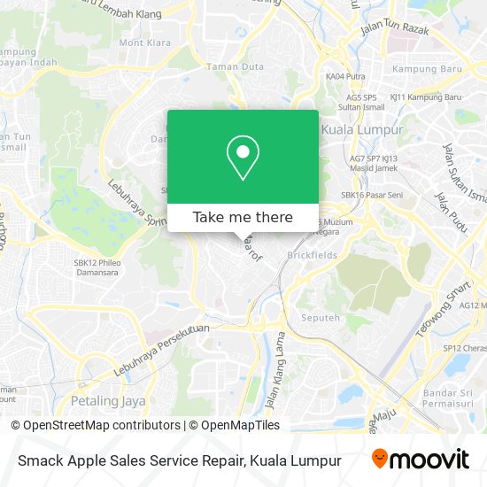 Smack Apple Sales Service Repair map