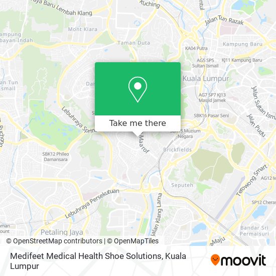 Medifeet Medical Health Shoe Solutions map