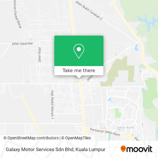 Peta Galaxy Motor Services Sdn Bhd