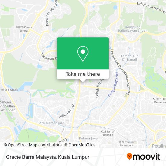 Gracie Barra Malaysia map