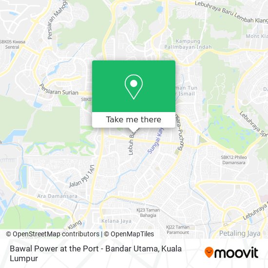 Bawal Power at the Port - Bandar Utama map