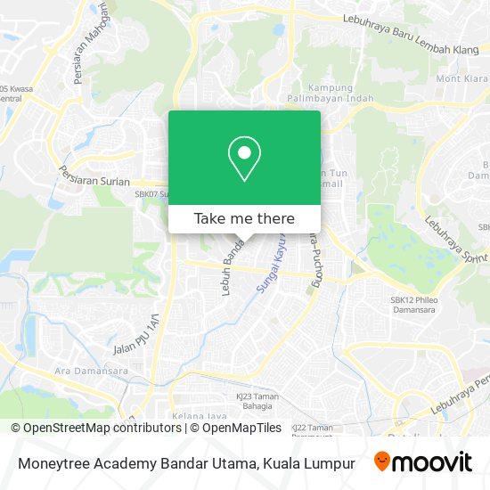 Peta Moneytree Academy Bandar Utama