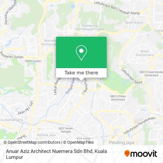 Anuar Aziz Architect Nuemera Sdn Bhd map