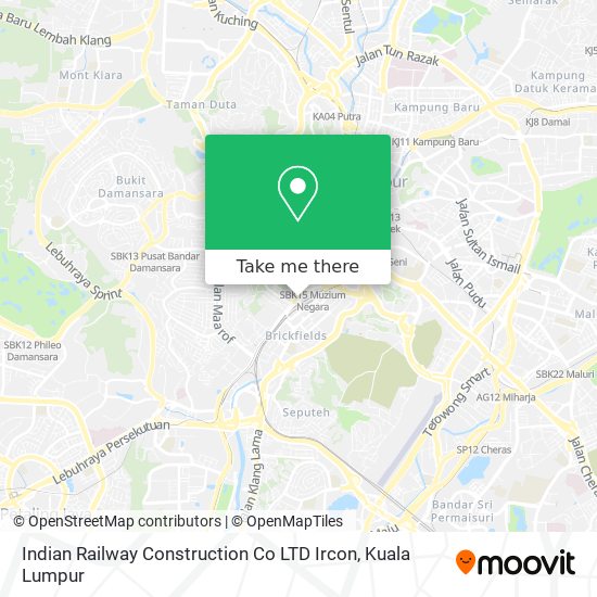 Indian Railway Construction Co LTD Ircon map