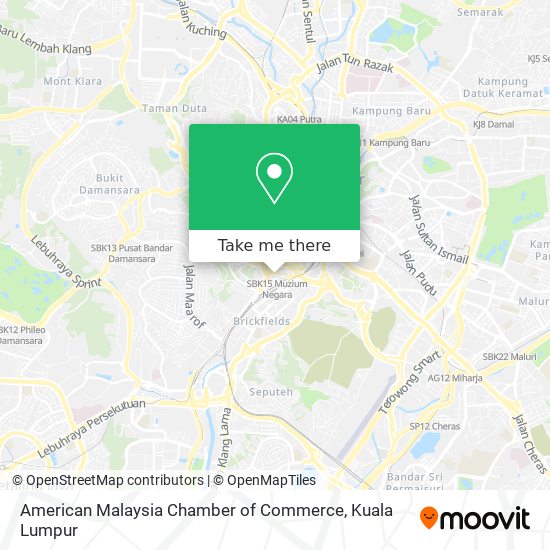 American Malaysia Chamber of Commerce map