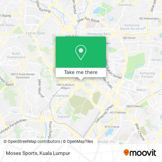 Moses Sports map