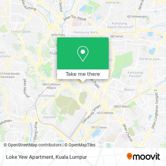 Loke Yew Apartment map