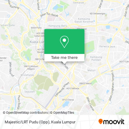 Majestic/LRT Pudu (Opp) map