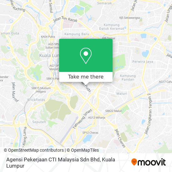 Agensi Pekerjaan CTI Malaysia Sdn Bhd map