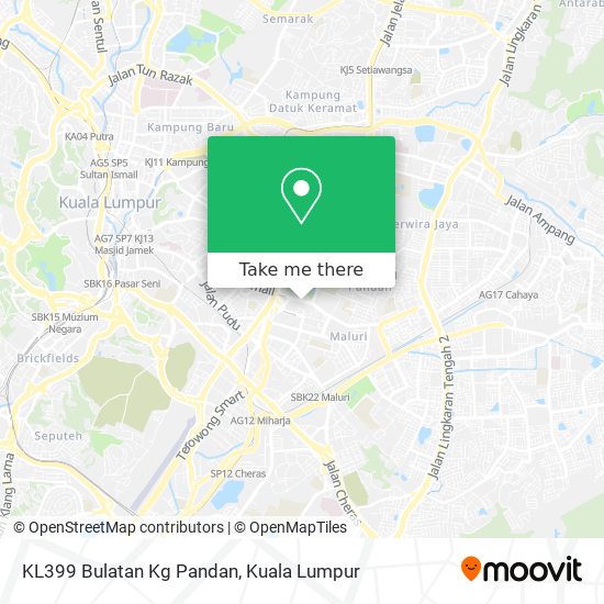 Peta KL399 Bulatan Kg Pandan