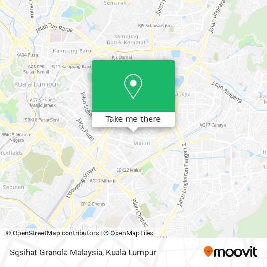Sqsihat Granola Malaysia map