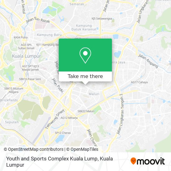 Youth and Sports Complex Kuala Lump map