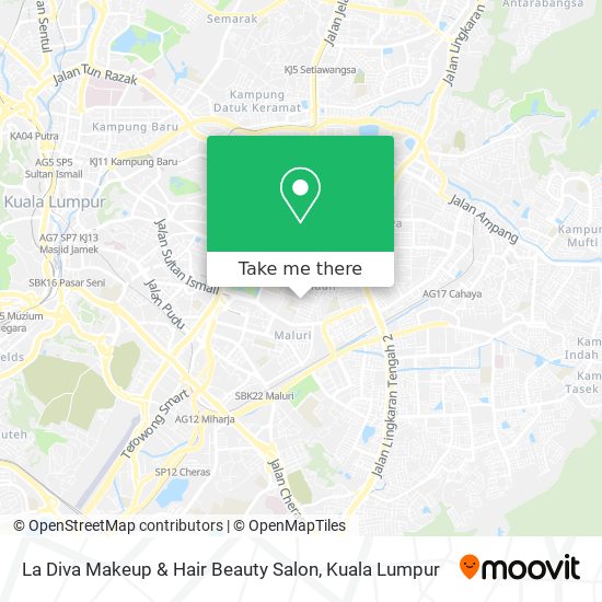 La Diva Makeup & Hair Beauty Salon map