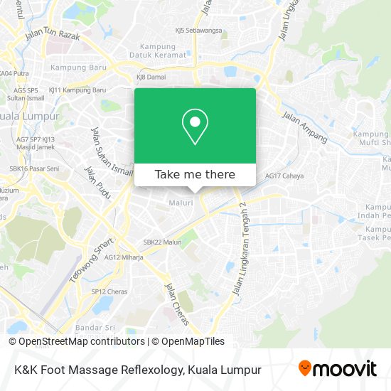 K&K Foot Massage Reflexology map