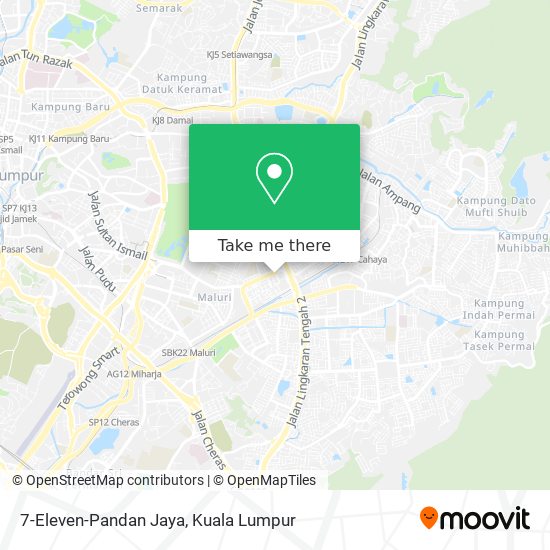 Peta 7-Eleven-Pandan Jaya