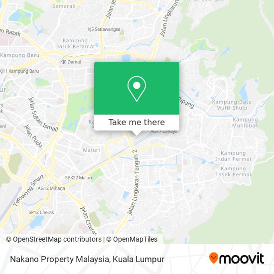 Nakano Property Malaysia map