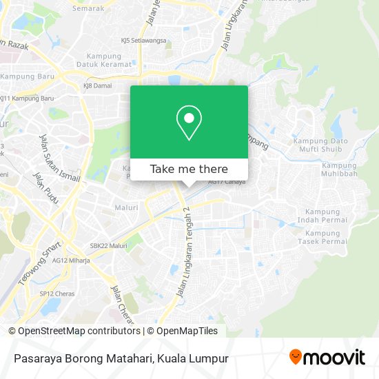 Pasaraya Borong Matahari map