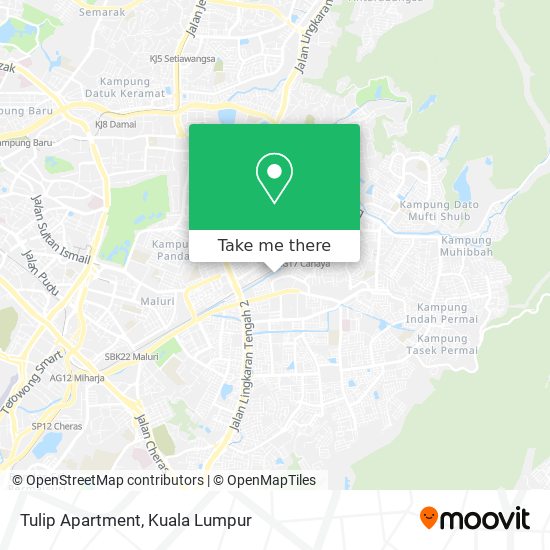 Tulip Apartment map
