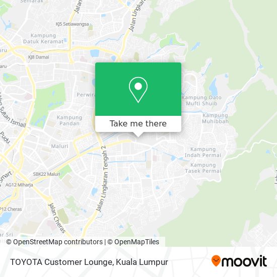 Peta TOYOTA Customer Lounge