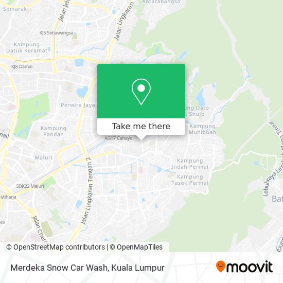 Merdeka Snow Car Wash map