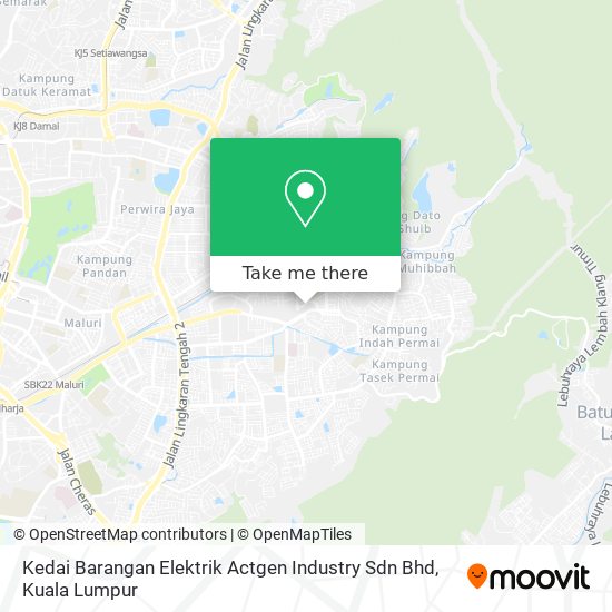 Kedai Barangan Elektrik Actgen Industry Sdn Bhd map